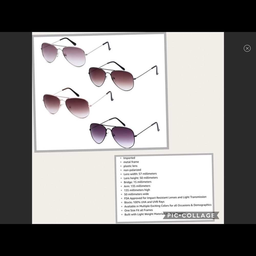 BOGO Free 🤗Air force Unisex Aviator sunglasses 🕶 - Picture 2 of 2